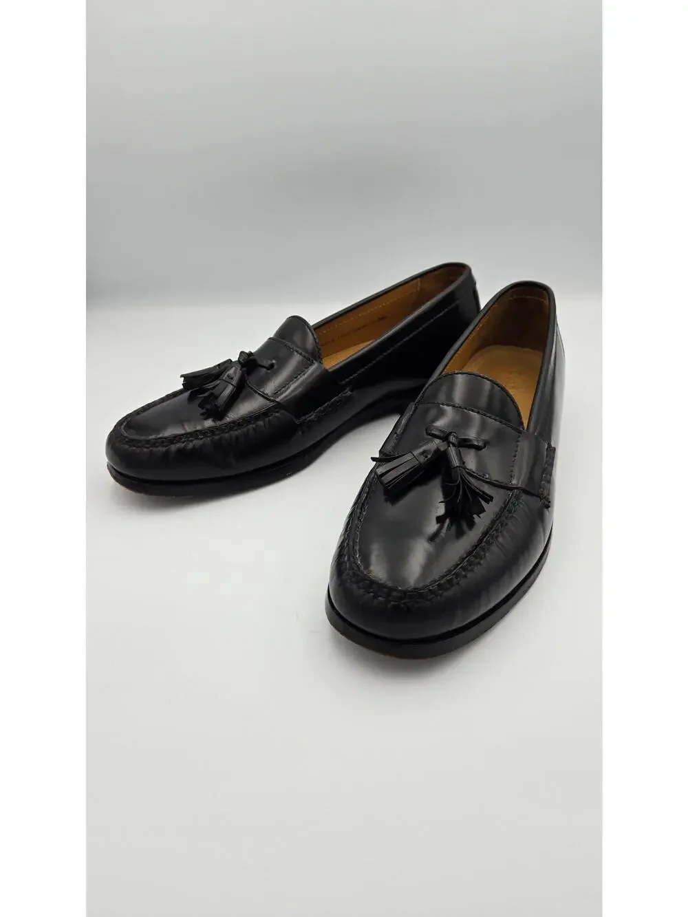 Cole Haan NikeAir Insoles Black US Men’s Sz 10.5N Slip On Tassel Loafers Shoes
